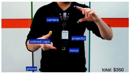 © TED Conferences The Wearable Tech Sixth Sense project from Patty Maes and the MIT Fluid Interfaces group
